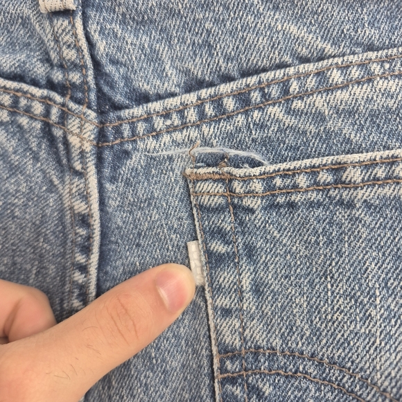 Levis Mens Vintage Y2k Retro Blue Silver Tab Straight Leg Size 34x29 - Picture 11 of 15